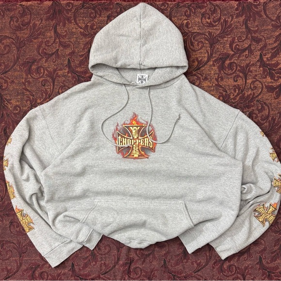 Y2K West Coast Choppers Longbeach Hoodie - Picture 1 of 8